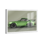 Quadro Porsche 911 Verde Metálico Lado -- Br Artes