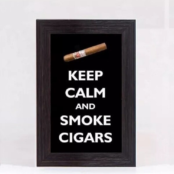 Quadro Porta Anílhas De Charutos Mini - Cigar Black