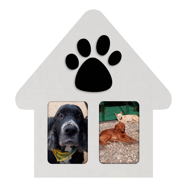 Quadro Porta Retrato De Parede Casinha Pata Em Alto Relevo Pa