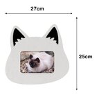 Quadro Porta Retrato De Parede Gato Orelha Em Alto Relevo Par