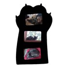 Quadro Porta Retrato De Parede Pata Para 3 Fotos 10x15cm Pret