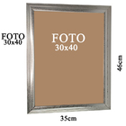 Quadro Porta Retrato Foto Moldura Fotografia Vidro 30x40cm Pa