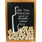 Quadro Porta Rolha de Vinho All You Need is Love Grande - Woo