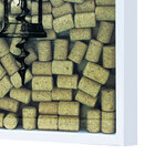 Quadro Porta Rolhas 32x42x4 Saca Rolhas-kapos - Branco