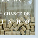 Quadro Porta Rolhas 32x42x4cm Previsão Do Tempo Branco I