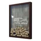 Quadro Porta Rolhas 32x42x4cm Wine House Betume I