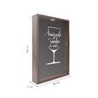 Quadro Porta Rolhas Amizade Madeira