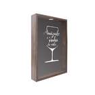 Quadro Porta Rolhas Amizade Madeira