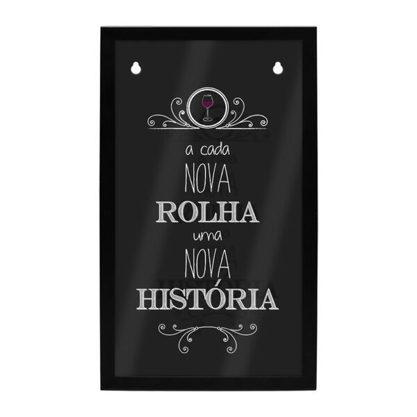Quadro Porta Rolhas De Parede História Decoração Vinho