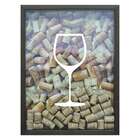 Quadro Porta Rolhas De Vinho Cm Betume