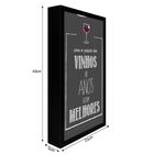 Quadro Porta Rolhas De Vinho Espumante De Parede Decoração