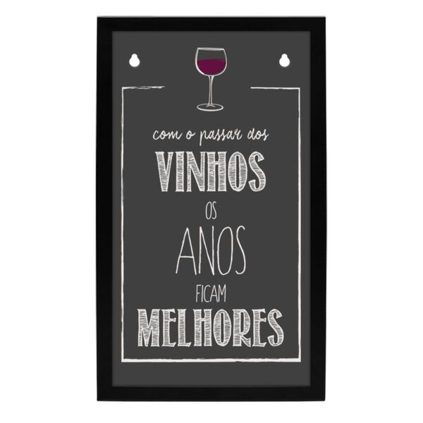 Quadro Porta Rolhas De Vinho Espumante De Parede Decoração