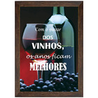 Quadro Porta Rolhas Decorativo Madeira Com O Passar Dos Vinho