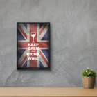 Quadro Porta Rolhas Grande Decorativo Com Moldura Mdf - Vinho