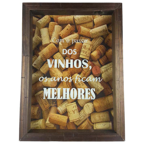 Quadro Porta Rolhas Madeira Decoração Com O Passar Dos Vinhos