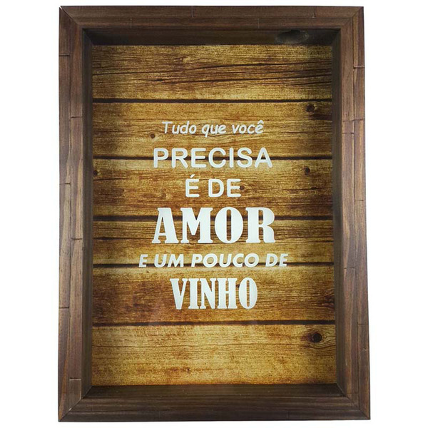 Quadro Porta Rolhas Rustico Tudo Que Voce Precisa E De Amor E Um Pouco De Vinho Leroy Merlin
