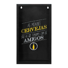 Quadro Porta Tampinhas As Melhores Cervejas 40x23cm - Wp