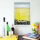 Quadro Porta Tampinhas De Cervejas Save Water Drink Beer 22x3