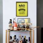 Quadro Porta Tampinhas Não Tomo Juízo Natural 32x42cm