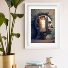 Quadro Portas Da Mente 60x48cm Moldura Preta