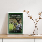 Quadro Poster Antigo Tênis - Paisagem 33x24cm - Com Vidro Mol