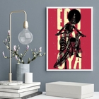 Quadro Poster Candomblé Iansã 45x34cm - Com Vidro Moldura:mad