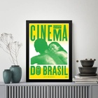 Quadro Poster Cinema Do Brasil 45x34cm - Com Vidro Moldura Br