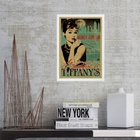 Quadro Poster Do Filme Breakfast At Tiffany's 24x18cm Moldura