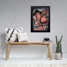 Quadro Poster Do Filme Rocky 45x34cm - Com Vidro Moldura:made