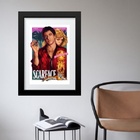 Quadro Poster Filme Pulp Scarface - 60x48cm Moldura:madeira B
