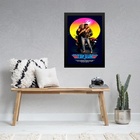 Quadro Poster Filme Top Gun 45x34cm Moldura:madeira Preta