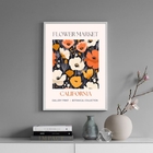 Quadro Poster Flower Market - California 45x34cm Moldura:made