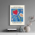 Quadro Poster Flower Market - Copenhagen 45x34cm Moldura:made