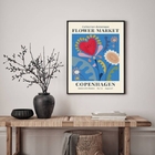 Quadro Poster Flower Market - Copenhagen 45x34cm Moldura:made