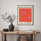 Quadro Poster Flower Market - Provence 33x24cm - Com Vidro Mo