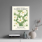 Quadro Poster Flower Market - Venice 33x24cm Moldura:madeira