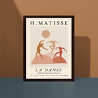 Quadro Poster Matisse Minimalista dança 45x34cm - Com Vidro M