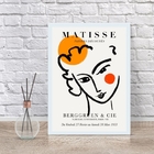 Quadro Poster Matisse Minimalista mulher 33x24cm - Com Vidro