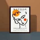 Quadro Poster Matisse Minimalista mulher 45x34cm - Com Vidro