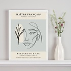 Quadro Poster Matisse - Mulher E Planta 45x34cm Moldura:madei