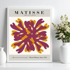 Quadro Poster Matisse Púrpura E Ocre 33x24cm - Com Vidro Mold