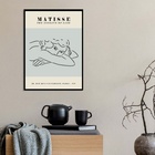 Quadro Poster Matisse - The Essence Of Line 24x18cm Moldura:m