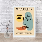 Quadro Poster Minimalista Colorido beijo 24x18cm Moldura:made