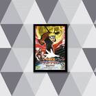 Quadro Poster Naruto 24x18cm - Com Vidro Moldura:madeira Bran