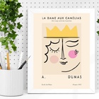 Quadro Poster Picasso - Baralho 24x18cm - Com Vidro Moldura B