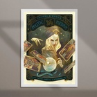 Quadro Poster Retrô Cigana Vidente 33x24cm - Com Vidro Moldur