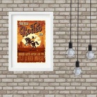 Quadro Poster Rodeio Texas - 60x48cm Moldura Preta