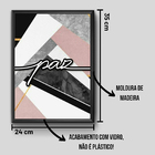 Quadro Poster Vidro Decorativo Frases Decoração Para Escritór