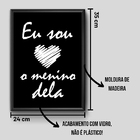 Quadro Poster Vidro Decorativo Frases Decoração Para Escritór