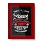 Quadro Poster Vidro/madeira Fusca Vintage Collection Preto Ur